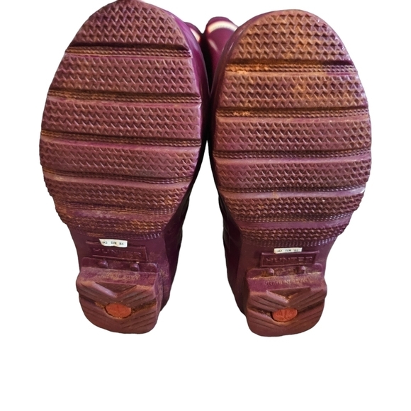 Hunter Tall Glossy Violet Rain Boots Sz 5 - Picture 7 of 15